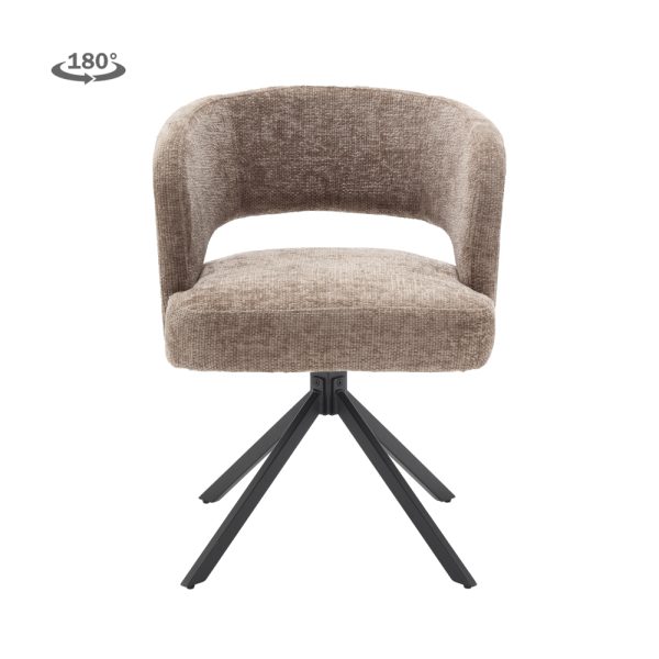 Armstoel Mura Haga Stof Silver Draaibaar - Afbeelding 2