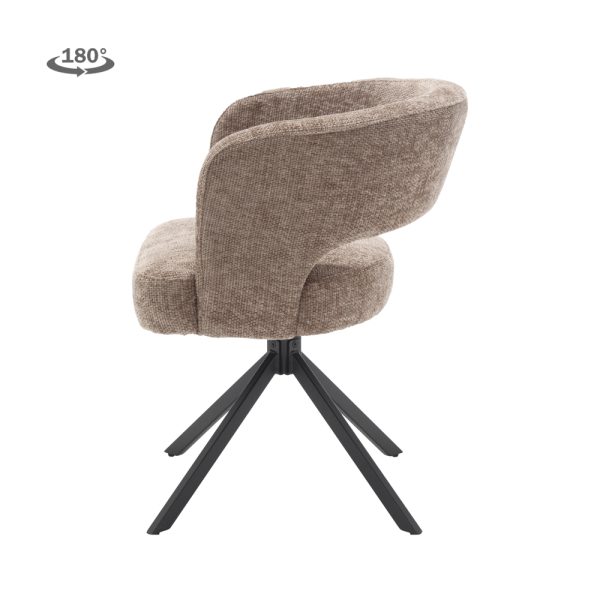 Armstoel Mura Haga Stof Silver Draaibaar - Afbeelding 4