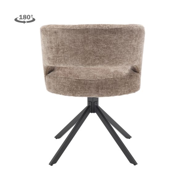 Armstoel Mura Haga Stof Silver Draaibaar - Afbeelding 5
