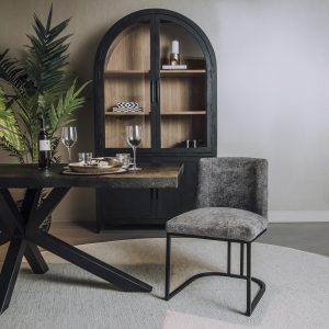 Eetkamerstoel Archi Stof Graphite