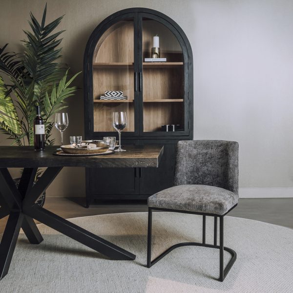 Eetkamerstoel Archi Stof Graphite