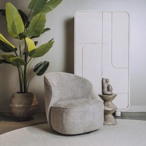 Fauteuil Belvi Beige