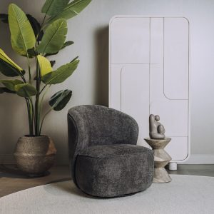 Fauteuil Belvi Dark Grey