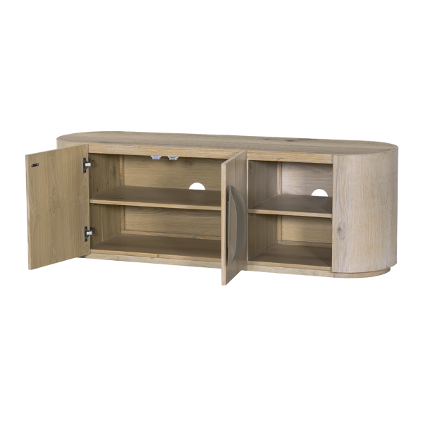 Tv meubel Allure White Wash 150cm - Afbeelding 2