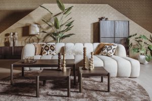 Salontafel met bijzet Basalt Amalfi