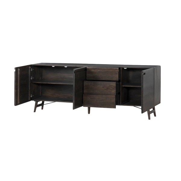 Dressoir Aura Espresso 210cm - Afbeelding 3