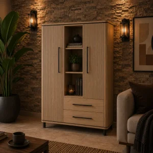 Bergkast Marit Blond Oak 118cm