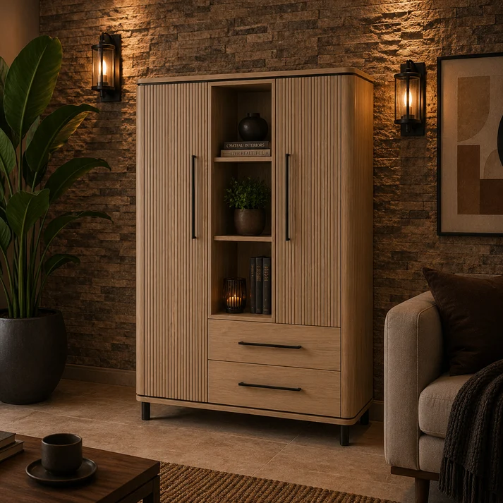 Bergkast Marit Blond Oak 118cm