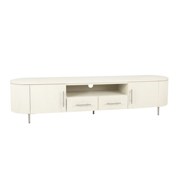 Tv Meubel Yuki Japandi Wit 200cm - Afbeelding 2