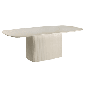 Eetkamertafel Yuki Deens Ovaal Gebroken Wit 200cm