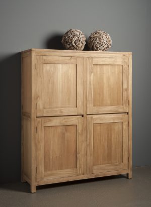 Opbergkast Leeds Natural Teak 130cm