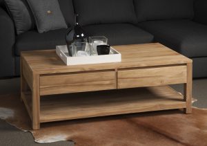 Salontafel leeds Natural Teak 130cm