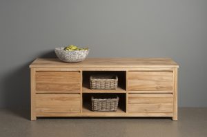 Tv Meubel Leeds Natural Teak 160cm 