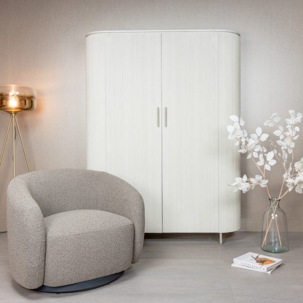 Draaifauteuil Claire Stof Bruin Taupe