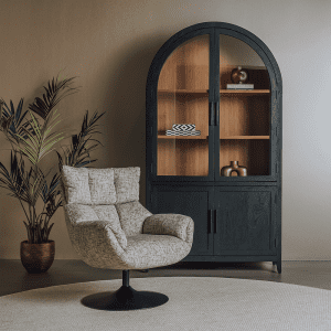 Fauteuil Castro Imo Beige Bruin Draaibaar