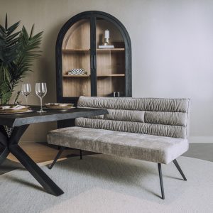 Eetkamerbank Rosora 160cm Stof Beige
