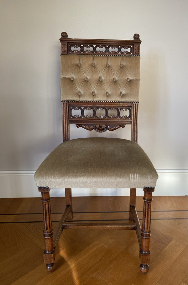 Frans antieke stoelen 4 stuks Notenhout