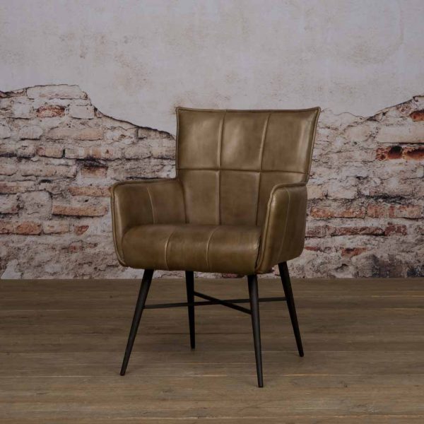 Armstoel Lasa Green Buffalo Leer Towerliving
