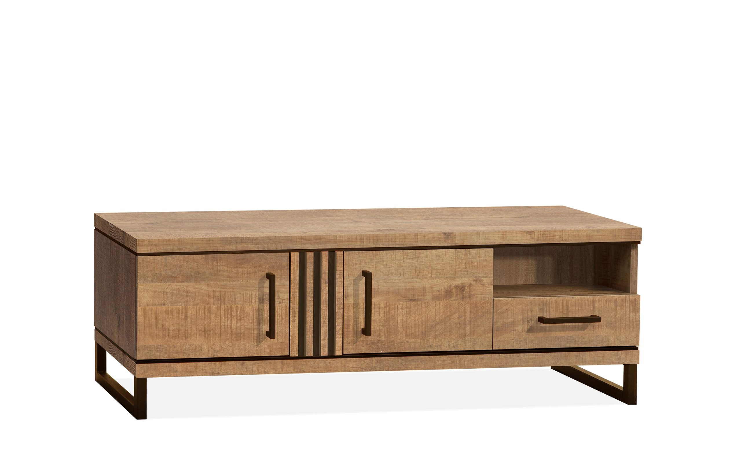 Tv meubel Lyon Mango Anodic Brown Hufterproof 150cm