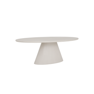 Mello eetkamertafel Ovaal Wit 200cm