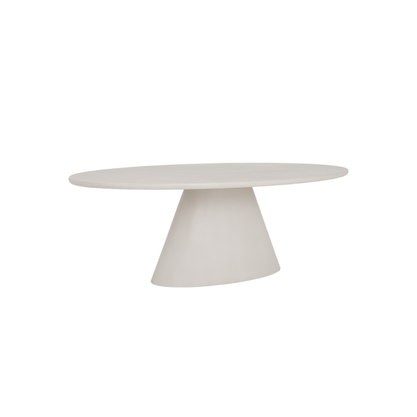 Mello eetkamertafel Ovaal Wit 200cm