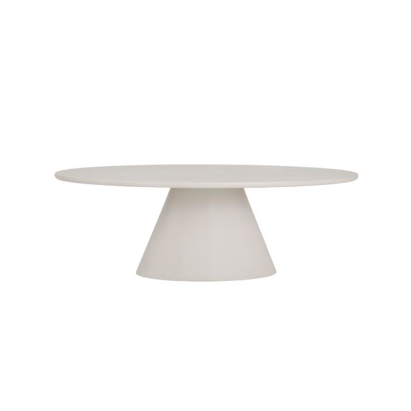 Mello eetkamertafel Ovaal Wit 200cm - Afbeelding 2