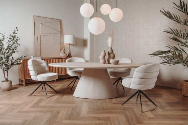Mello eetkamertafel Ovaal Beige 200cm