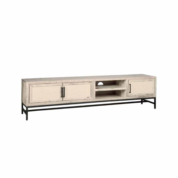 Tv meubel Carine Wit Webbing 200cm