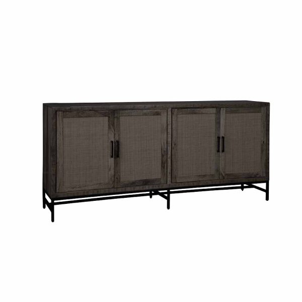 Dressoir Carine Zwart Webbing 200cm