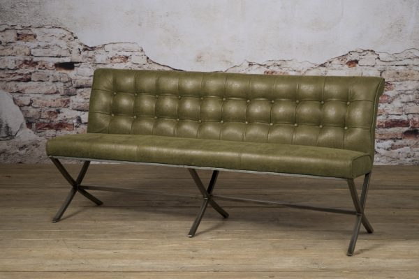 Eettafelbank Rohan Green 185cm