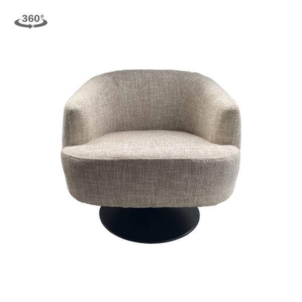 Fauteuil Barga Coffeechair Teddy White Grey - Afbeelding 2