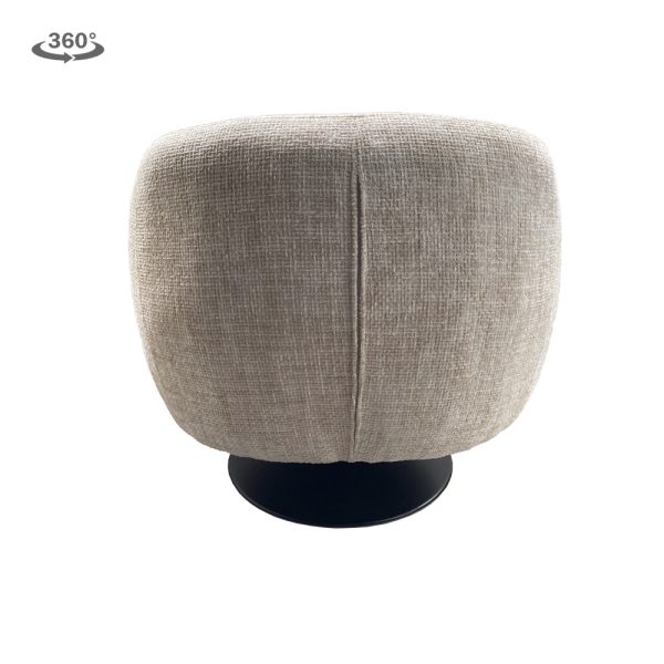 Fauteuil Barga Coffeechair Teddy White Grey - Afbeelding 5