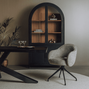 Armstoel Porto Stof Olive Draaibaar