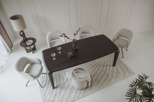 Eetkamertafel Ronta Espresso bruin 220cm