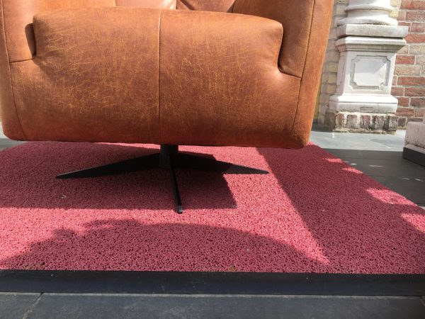 Fauteuil Rots draai Hufterproof Leder Cognac - Afbeelding 5