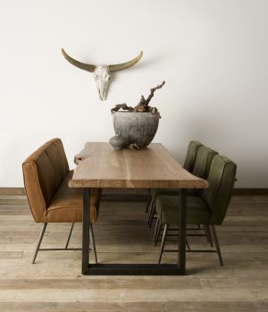Eetkamertafel Urbania Boomstam U-poot 180cm Towerliving