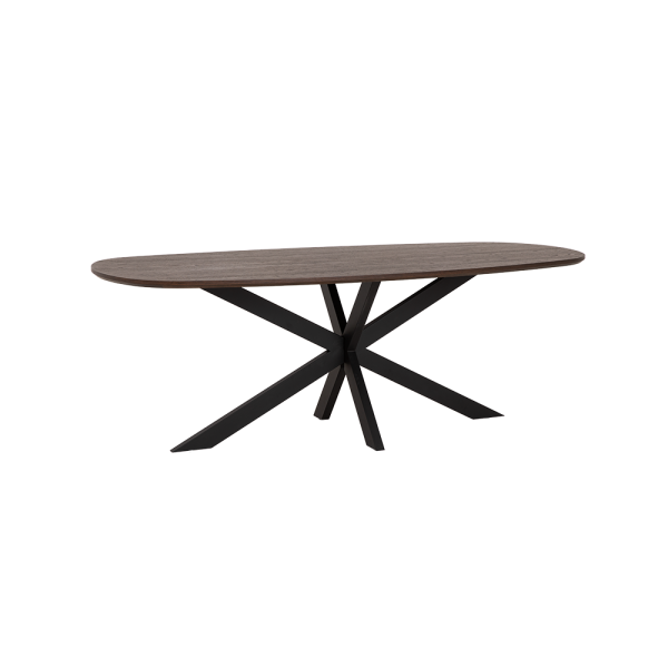 Complete Eethoek Tafel Ovaal San Marino 180cm 4 Armstoel Rosora Stof Beige - Afbeelding 4