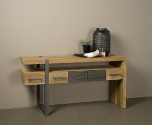 Haltafel Luton Gerecycled Teakhout 145cm