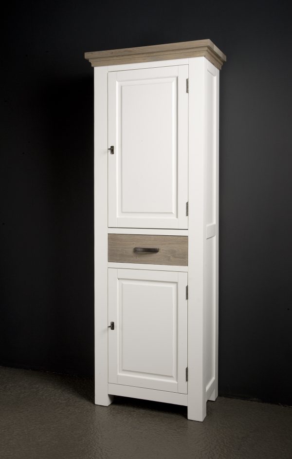 Opbergkast Maison Eikenhout Landelijk Wit 70cm