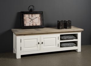 Tv meubel Maison Eikenhout Landelijk Wit 160cm