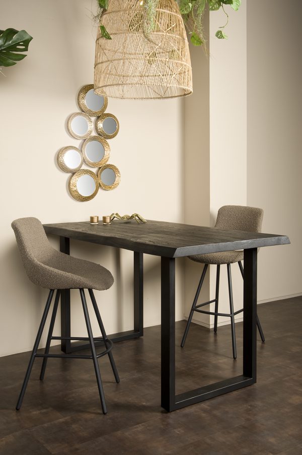 Bartafel Ultimo Zwart Boomstam 160cm Towerliving