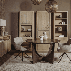 Eetkamertafel Fermo Rond Olive 130cm