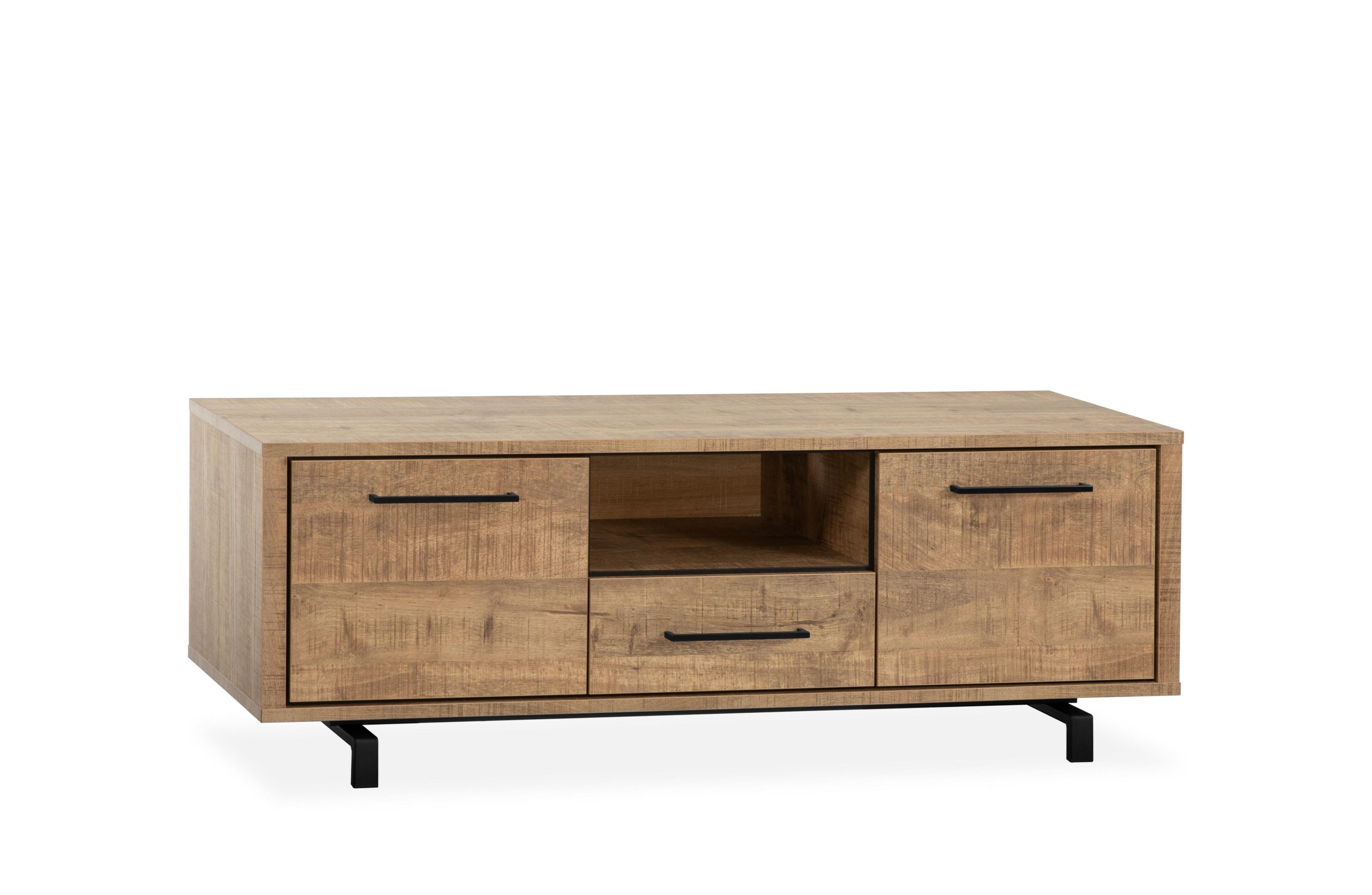 Tv Meubel Wessel Mango Zwart Staal 155cm