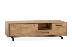Tv Meubel Wessel Mango Zwart Staal 200cm