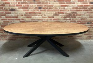 Eettafel Victor Ovaal Spinpoot Hufterproof 220cm